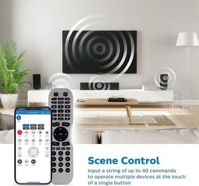 img 2 attached to 📱 Philips Universal Remote Control with Find It Feature and Smartphone App: Samsung, Vizio, Sony, Sharp, Roku, Apple TV, RCA, Panasonic Support - 6 Device, Silver SRP2017B/27