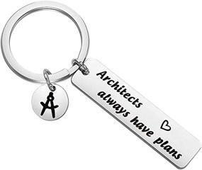 img 4 attached to 🏗️ MAOFAED Architecture Student Keychain - Architect Boys' Jewelry