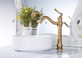 img 2 attached to 💫 GGStudy Antique Rubbed Bathroom Faucets: Perfect Blend of Vintage Charm and Modern Elegance