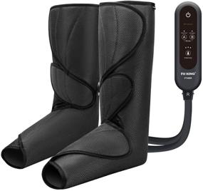 img 4 attached to 🦶 FIT KING Leg Air Massager for Enhanced Circulation and Relaxation - Foot and Calf Massage with Handheld Controller, 3 Intensities, 2 Modes (Includes 2 Extensions)