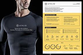 img 2 attached to ATHLIO AO BLS01 WHT_Medium Compression Baselayer Athletic Men's Clothing