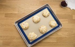 img 2 attached to 🍪 Nonstick Half Sheet Pan and Silicone Mat Set from USA Pan Bakeware, 1 EA