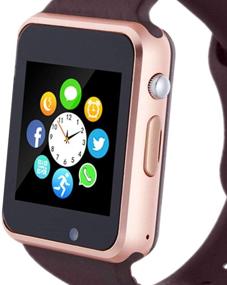 img 4 attached to Amazqi Smart Watch: Универсальные умные часы-телефон для Android и iPhone с педометром, уведомлениями о вызовах и сообщениях, SIM-слотом, музыкальным плеером, камерой и многим другим (Частичные функции)