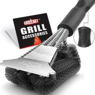 grill brush scraper accessories stainless logo