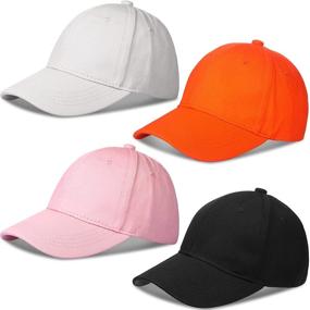 img 4 attached to Geyoga Baseball Cotton Adjustable Trucker Boys' Accessories in Hats & Caps