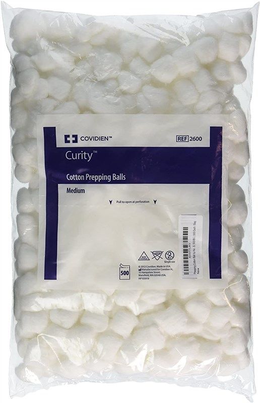 kendall covidien prepping cotton count 로고