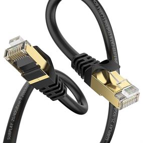 img 4 attached to 🔌 10FT Ethernet Cable | Shielded, High-Speed 40Gbps, 2000Mhz, 26AWG | Weatherproof & Reliable