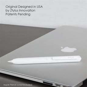 img 2 attached to 🖋️ Ztylus 2 Pack Apple Pencil Protective Cases: Versatile Holder with Clip, Cap Securement, and Retractable Tip Protection for Apple Pencil 9.7", 10.5", 12.9" iPad Pro (White)