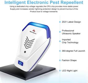 img 3 attached to 🕷️ Morneve Ultrasonic Pest Repeller 4 Pack: Powerful Indoor Home Defense Pest Control Plug-in for Mice, Spiders, Insects, Bugs, and Ants