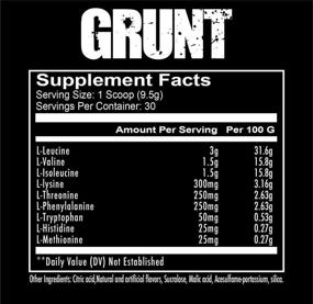 img 3 attached to 🍍 Redcon1 Grunt EAA Supplement, 30 Servings, Enhanced Recovery, 9 Essential Amino Acids, Complete Protein Source (Pineapple Banana)