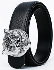 img 1 attached to 👔 Yuangu Buckle Italian Leather 41 3Inch: Premium Men's Accessories and Belts