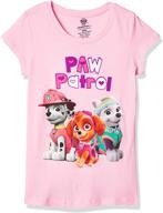 🐾 adorable paw patrol little toddler t shirt: trendy girls' clothing for stylish tops, tees & blouses logo