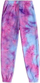 img 4 attached to Arshiner Girls Joggers: Superior Comfort for Active Girls' Clothing and Leggings