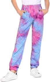 img 2 attached to Arshiner Girls Joggers: Superior Comfort for Active Girls' Clothing and Leggings