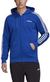 img 4 attached to Adidas Essentials 3 Stripes Full Zip Fleece Men's Clothing for Active