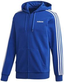 img 1 attached to Adidas Essentials 3 Stripes Full Zip Fleece Men's Clothing for Active