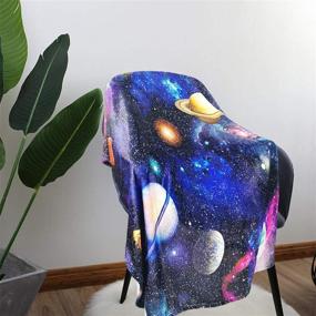 img 4 attached to ZUMAS Solar System Throw Blankets: Super Soft Universe Print Blanket for Bedroom, Camping, Sofa & More - Cozy Fleece Bedding for Teens