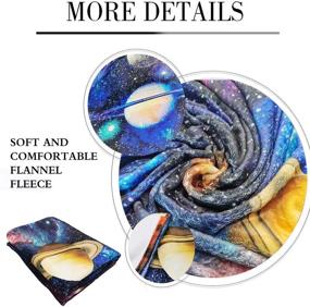 img 2 attached to ZUMAS Solar System Throw Blankets: Super Soft Universe Print Blanket for Bedroom, Camping, Sofa & More - Cozy Fleece Bedding for Teens