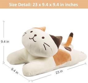 img 3 attached to ARELUX 23.6'' Soft Cat Big Sleeping Hugging Pillows: Perfect Gift for Kids on Birthday, Valentine's, and Christmas