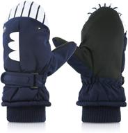 🧤 waterproof non-slip plus velvet kids winter gloves - bierdorf kids mittens (6-12 years) logo