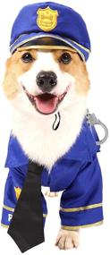 img 1 attached to Spooktacular Halloween Police Dog Pet Costume: Perfect for Dress-up Parties, Role Play, Cosplay & Holiday Decorations