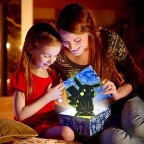 img 3 attached to 🎁 3D Anime Toys Night Light - 3D Illusion Lamp with 3 Patterns, 16 Color Change, Remote Control - Perfect Christmas Gift for Kids, Boys, Girls