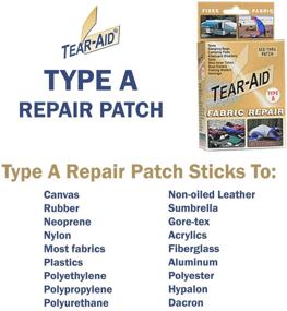 img 3 attached to Tear-Aid Repairs Patch Roll Kit for Type A Fabrics 🔧 (2 Pack) - Convenient Fix for Rips and Tears, Size: 2Pack Model