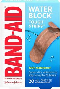 img 4 attached to 💧 BAND-AID Waterproof Tough-Strips Bandages - 20 Count (Pack of 5)