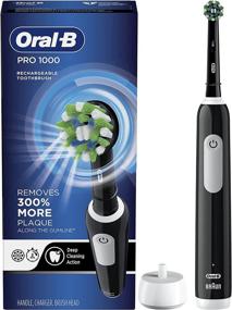 img 4 attached to 🖤 Black Oral-B Pro 1000 CrossAction Electric Toothbrush