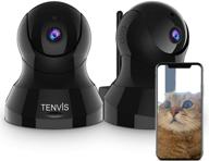 wireless indoor pet camera system - tenvis enhanced night vision, motion detection, two way audio, microsd slot - ios/android compatible (2pcs) logo