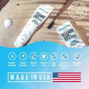 img 3 attached to 🌿 Cali White Vegan Whitening Toothpaste: Organic Mint with Vitamin B12, Fluoride-Free, SLS Free, Gluten-Free, Xylitol - Natural Oral Care Solution