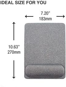img 3 attached to 🖱️ SenseAGE Enlarge Mouse Pad: Ergonomic Wrist Support, Non-Slip Base | Ideal for Home, Office & Travel | Lightweight, Comfortable Grey Mat for Pain Relief & Easy Typing