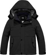 zshow boys' waterproof ski jacket - warm winter coat with thick hood, ideal snow coat логотип