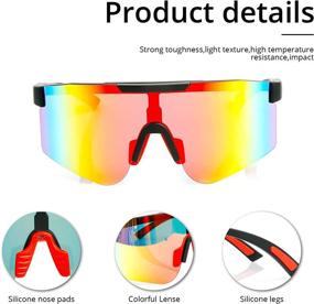 img 1 attached to 🚴 MOLNIA Cycling Glasses for Men and Women: UV 400 Polarized Sports Sunglasses with Eye Protection for Baseball and Golf