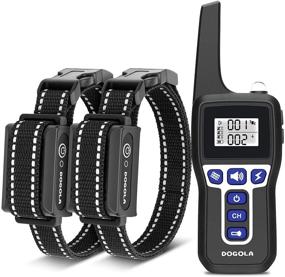 img 4 attached to 🐶 DOGOLA Dog Training Collar - Rechargeable Collar for Dogs with Remote, 3 Safe Training Modes, Waterproof Barking Collar, 3300Ft Remote Range, Shock Collar for Small Medium Large Dogs