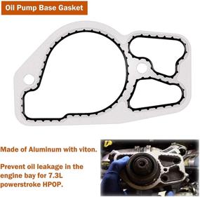 img 3 attached to Goupgo HPOP Master Service Kit for Ford Powerstroke 7.3L 1994-2003 and Navistar DT466 & T444E 1995-2004 with O-Ring Seals, Base Gasket, and High-Pressure Oil Pump