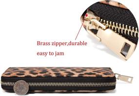 img 1 attached to 🐆 Stylish Leopard Print Handbags & Wallets for Women by VISATER