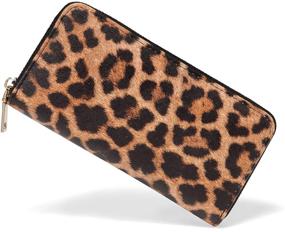 img 4 attached to 🐆 Stylish Leopard Print Handbags & Wallets for Women by VISATER