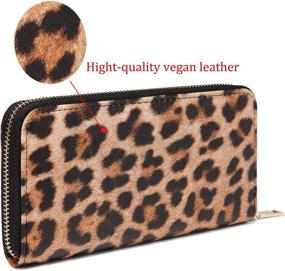 img 3 attached to 🐆 Stylish Leopard Print Handbags & Wallets for Women by VISATER