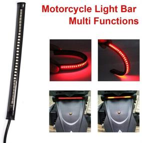 img 1 attached to Enhance Safety with 48LED 8” Flexible LED Motorcycle Tail Light and Turn Signals for Harley Davidson Motorcycle/Bike/ATV/RV/SUV