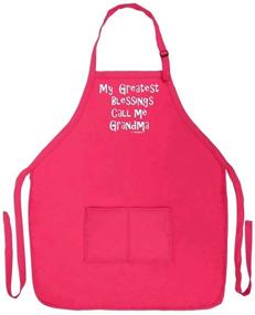 img 2 attached to 👵 ThisWear My Greatest Blessings Call Me Grandma: Must-Have Two Pocket Apron for Grandmas!