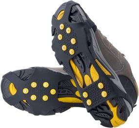 img 4 attached to OuterStar Traction 10 Stud Crampons Footwear
