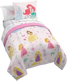 img 4 attached to 👑 Enhance Your Little Princess's Room with the Jay Franco Disney Princess Paper Cut Bed Set, Twin