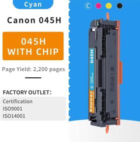 img 1 attached to 🖨️ kooway 045H High Yield Toner Cartridges, Compatible with Canon 045 CRG-045H, for Color imageCLASS MF634Cdw MF632Cdw LBP612Cdw MF632 MF634 (4 Pack)