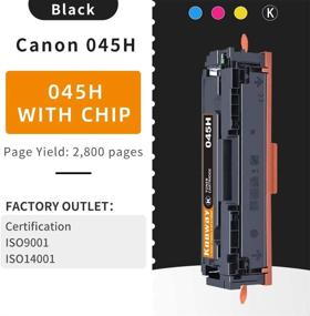 img 2 attached to 🖨️ kooway 045H High Yield Toner Cartridges, Compatible with Canon 045 CRG-045H, for Color imageCLASS MF634Cdw MF632Cdw LBP612Cdw MF632 MF634 (4 Pack)