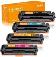 🖨️ kooway 045h high yield toner cartridges, compatible with canon 045 crg-045h, for color imageclass mf634cdw mf632cdw lbp612cdw mf632 mf634 (4 pack) logo