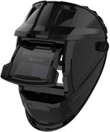 🔒 enhanced protection and precision: introducing the tooliom darkening clamshell welding helmet logo