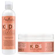 🌴 shea moisture coconut & hibiscus kids combo pack - kids curling butter cream, 6 oz & kids curl & shine 2-in-1 shampoo & conditioner, 8 oz: perfect haircare set for kids logo