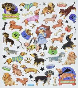 img 1 attached to 🐶 Dachshunds Multi-Colored Stickers by Tattoo King