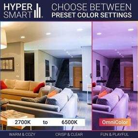 img 1 attached to 🌈 Hyperikon Multicolor Dimmable Bulb 3500K - 6000K, Compatible with Multiple Color Temperatures